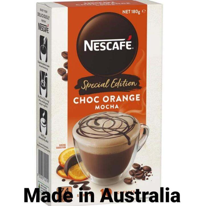 Nescafe Special Edition Choc Orange Mocha 18g X10 Pack. Made in ...