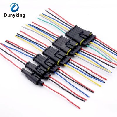 【YF】 1/2/3/4/5/6 Pin Way Car Waterproof Electrical Auto Connector Male Female Plug Wire 18 AWG harness for Motorcycle