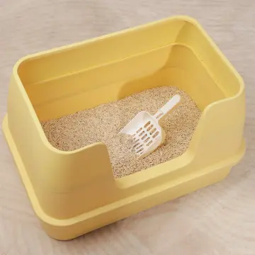 Iris Yellow Open Travel Cat Litter Pan