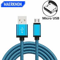 Micro USB Cable 2A Fast Charging Nylon USB Sync Data Mobile Phone Adapter Charger Cable For Samsung Sony HTC LG Android Cables