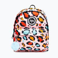 UNISEX PINK STAR LEOPARD CREST BACKPACK