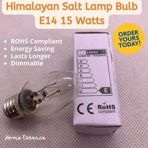E14 himalayan salt lamp light bulb 15w 220v incandescent bulb for