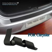 【CW】BROSHOO Car Styling Rubber Rear Guard Bumper Trunk Protector Trim Cover Strip For Chrysler 300C Grand Voyager Sebring Crossfire