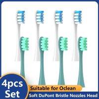 4PCS for Oclean X/ X PRO/ Z1/ F1 Soft DuPont Replacement Heads Brush Heads Sonic Electric ToothbrushBristle Nozzles 8 Colors