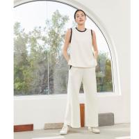 picht Bold Sleeveless Round neck เสื้อแขนกุดคอกลม ทอลายเส้นคอ