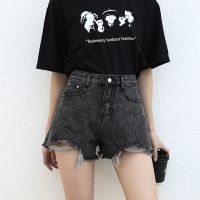 COD jfdss Womens Jeans New Korean Loose Denim Shorts Student Wide Leg A-line Hot Pants