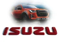 แผ่นป้ายLOGOติดรถยนต์Logo Isuzu หน้ากะจัง D max All New 2020 2021 2022 แบบแปะ สิ้นค้าดีมีคุณภาพ * **ส่งเร้วทันใจ**