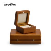 Wooden กล่องไม้สำหรับเก็บนาฬิกาต่างหูแหวนเครื่องประดับกล่องออแกไนเซอร์จัดเก็บไม้มัลติฟังก์ชันกล่องเครื่องประดับ ที่ยึดกล่องSM128