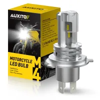 {:“=-】】 AUXITO หลอดไฟไฟหน้ารถมอเตอร์ไซค์แบบ LED H4 CSP ไม่มีพัดลมสำหรับรถยนต์มอเตอร์ไซค์ H4 HB2 9003 LED Hi/Lo โมดูลสูงและต่ำ Beam ไฟหน้ารถจักรยานยนต์12V