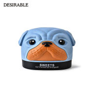 Cartoon Dog Head Tissue Box Wheat Straw Cute Household Table Car Decor Napkin Handkerchief Container Paper Towel Collection Case