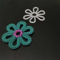 YOMDID 10pcs Creative Plastic Petals Rings DIY Handcraft Bags Weaving Supplies Chrysanthemum Pattern Hand Knitting Accessories