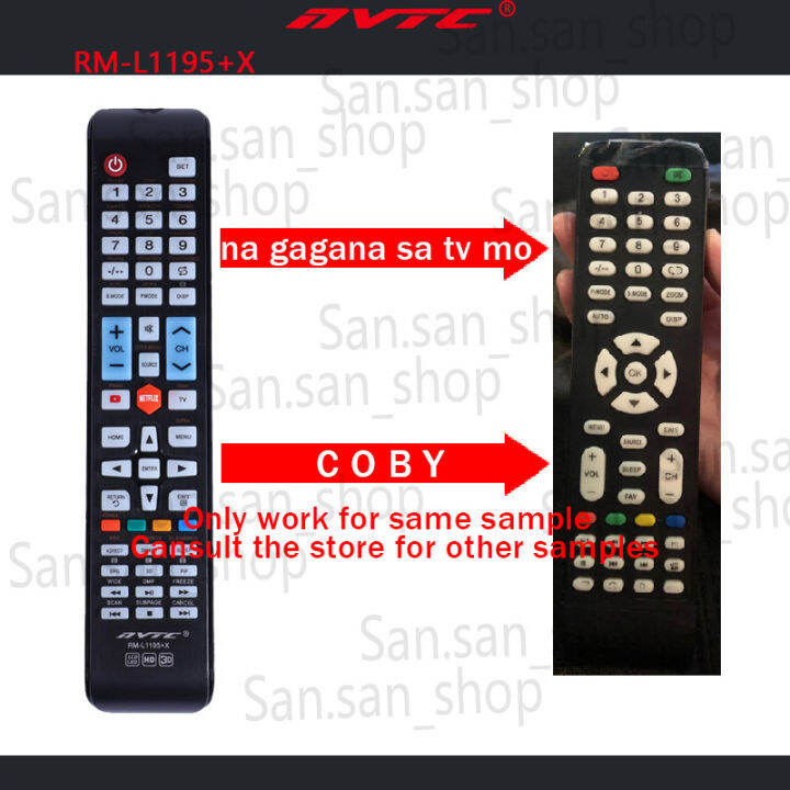 100 Universal remote control for COBY smart tv remote na gagana sa tv