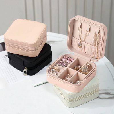 【YF】 2022 organizador de jóias exibição viagem caixa caixas armazenamento couro portátil joyeros joyas