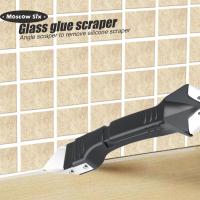 stainless Plastic 5 in 1 Glass Glue Angle Scraper Tile Refill Agent Sealant Remover Scraper Shovel