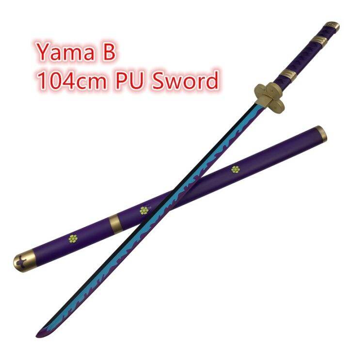 One Piece Roronoa Zoro Purple Enma Sword Cosplay Weapon Prop