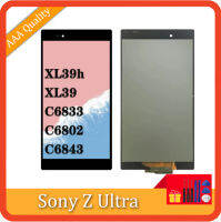 หน้าจอสัมผัสสำหรับ100% LCD ทดสอบแล้ว SONY Xperia Z Ultra XL39h XL39 C6833ดิจิไทเซอร์จอแสดงผล LCD ประกอบแผงกระจกเซ็นเซอร์