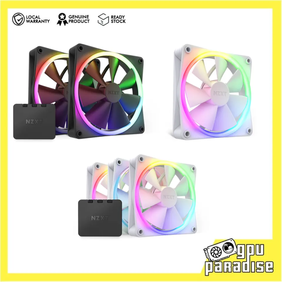 NZXT F120 / F140 RGB DUO SINGLE / TWIN / TRIPLE PACK ( BLACK