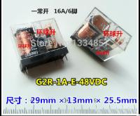 1ชิ้นต้นฉบับใหม่ G2R-1A-E-48VDC G2R-1A-E G2R-1A-E-48V G2R-1A-E-DC48V 6ขา16A รีเลย์ไฟฟ้า48VDC