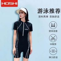 One-piece swimsuit female 2023 new large size with chest pad temperament slightly fat cover belly thin summer seaside swimsuit conservative