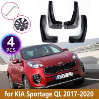 บังโคลนสำหรับรถยนต์4ชิ้นสำหรับ Kia Sportage 2017 2018 2019 QL บังโคลนแผ่นกันโคลนล้อรถยนต์อุปกรณ์บังโคลนกันแดดด้านหน้าด้านหลัง