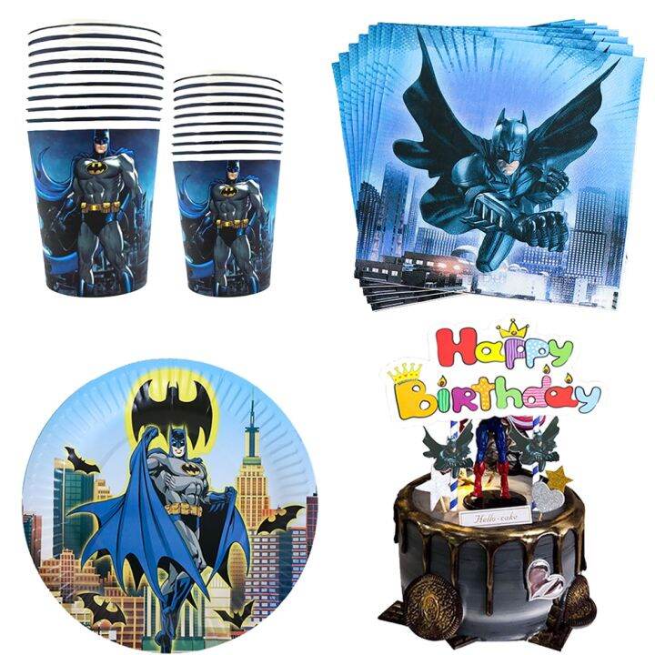 cw-superhero-bat-man-birthday-decorations-napkin-paper-plate-cup-tablecloth-kids-baby-shower-supply