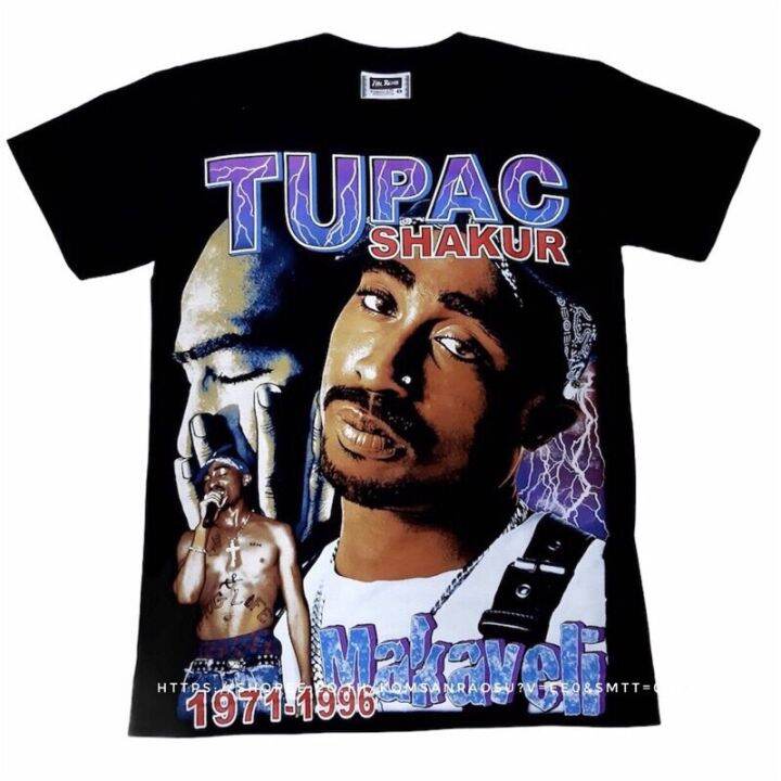 2023-เสื้อวง-2pac-hip-hop-t-shirt-เสื้อยืด-2pac-tupac-rapper-เสื้อยืด