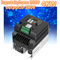 NFLIXIN ไดรฟ์ความถี่ตัวแปร VFD Vector Inverter Converter 3 เฟสเอาต์พุต 4KW