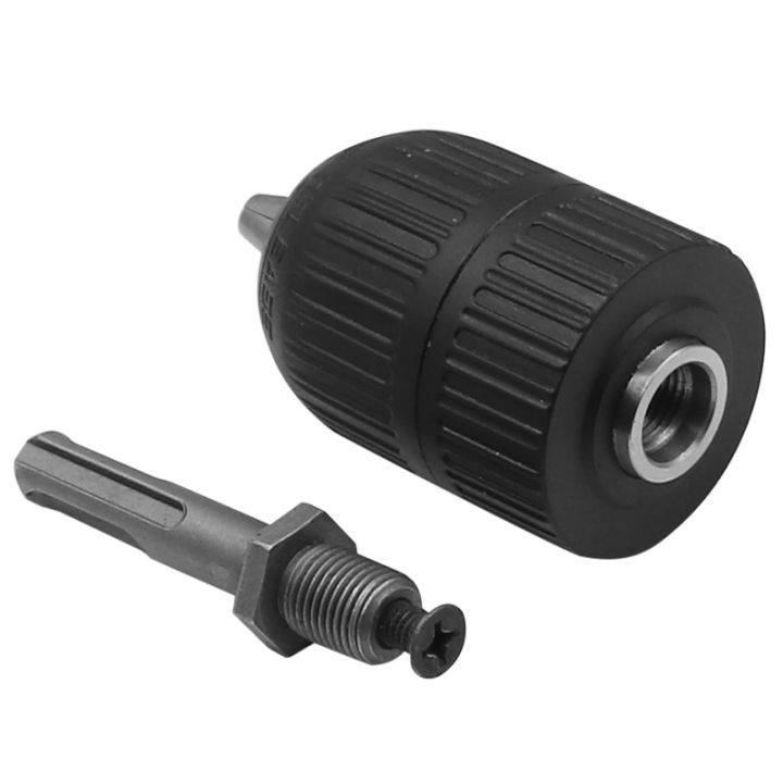 2-13mm-precise-keyless-drill-chuck-converter-1-2-quot-20unf-thread-quick-change-adapter-sds-plus-shank-1-4-quot-hex