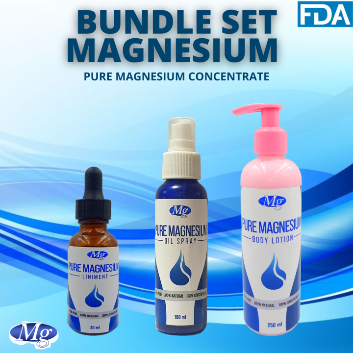 [MAGNESIUM BEST BUNDLE SET] (ALL IN ONE) PURCHASE NOW!!! Magnesium Liniment Magnesium Oil