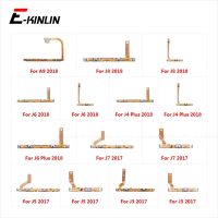 ปิดเครื่องปิดเสียงสวิตช์ควบคุมปุ่มปรับระดับเสียงที่สําคัญสายดิ้นสําหรับ Samsung Galaxy J8 J6 J4 J7 J5 J3 A9 2018 2017