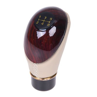 Universal Wood Grain Leather Shift Knob for Car-Truck-Hotrod Gear Manual Trans