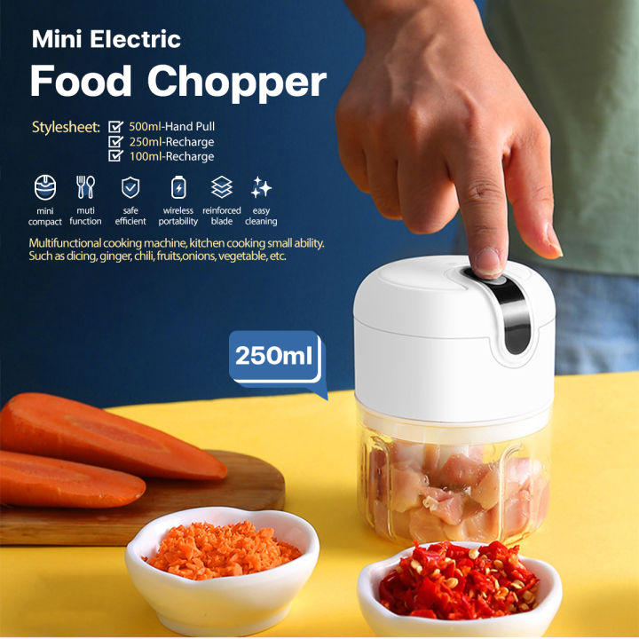 Kitchen Gadgets Mini Meat Grinder Hand Pull Garlic Press Chopper