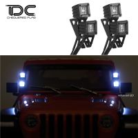 for 1/10 Defender Modified Spotlight AXIAL SCX10 III Wrangler Headlights Off-road Vehicle RC Car Upgrade Parts Lamp