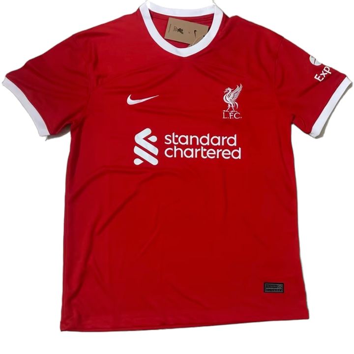 2023-24 Season Liverpool Home Football Jersey Salah Van Dijk Sports Shirts  | Lazada