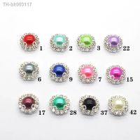 ◄♚۞ 10Pcs/Lot 16MM Round Pearl 4-Hole Metal Buttons For DIY Sewing Rhinestone Alloy Accessories Clothing Decoration Accessories