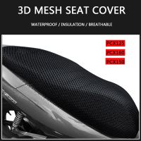 【LZ】 Motorcycle Anti-Slip 3D Mesh Fabric Seat Cover Breathable Waterproof Cushion For Honda PCX125 PCX150 PCX160 PCX 125 Accessories