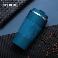 380ml510ml Double Stainless Steel Thermos Mug with Non-slip Case American Coffee Cup Car Vacuum Flask Travel Insulated Bottle