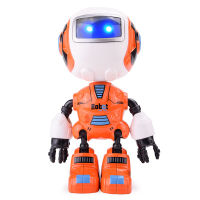 Rc Robot Toy For Children Alloy Action Figures Educational Toys Mini Inligent Yelllow Model Music Kid Cute Toy Robot Humanoid