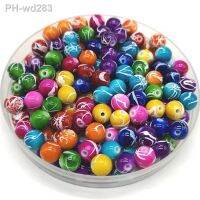 6mm-20mm Round Shape Beads Jewelry Making Acrylic Beads Multicolor Loose Bead Jewelry DIY Accessory