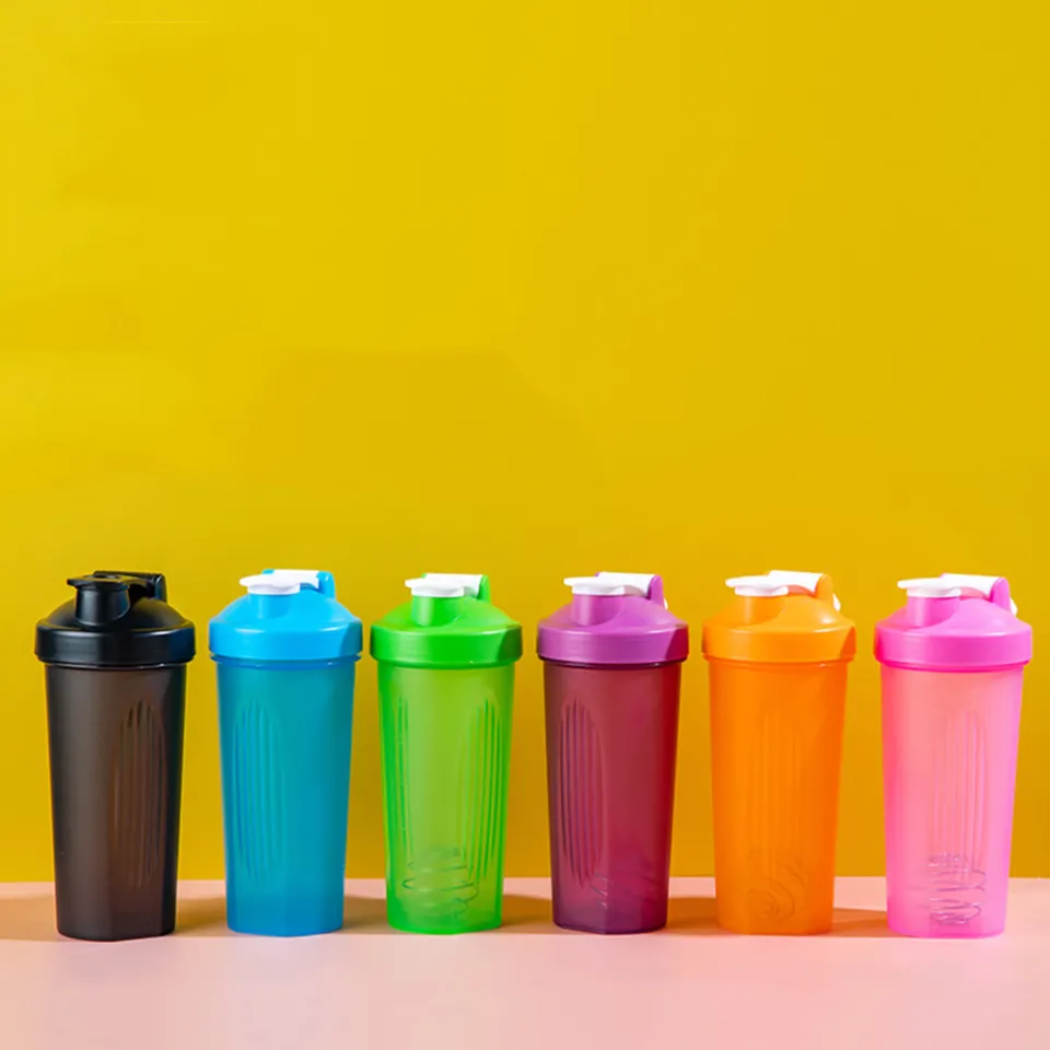 600ML Protein Shaker Bottle Useful Wide Mouth Smoothie Mixing Cup