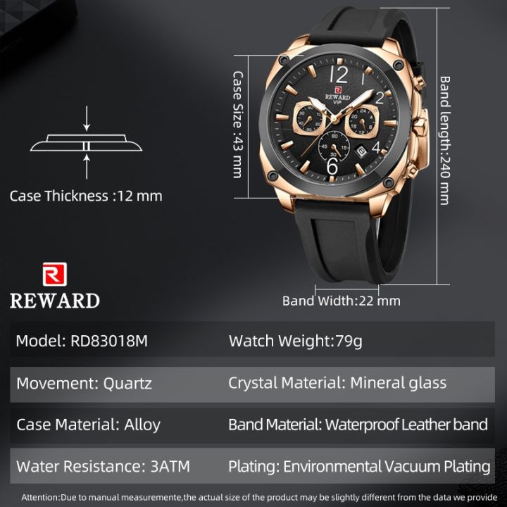a-decent035-นาฬิกาข้อมือใหม่สำหรับผู้ชาย-chronograph-luminouswatchstrap-นาฬิกาข้อมือ-forfriends