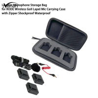 Lavalier Microphone Storage Box Dual Channel Compact Digital Wireless Mic Travel Case Compatible For Rode Wireless Go Ii/go 2