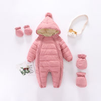 winter baby jacket plus velvet baby girl Rompers snow-proof down cotton baby boy Romper newborn toddler jumpsuit baby clothes