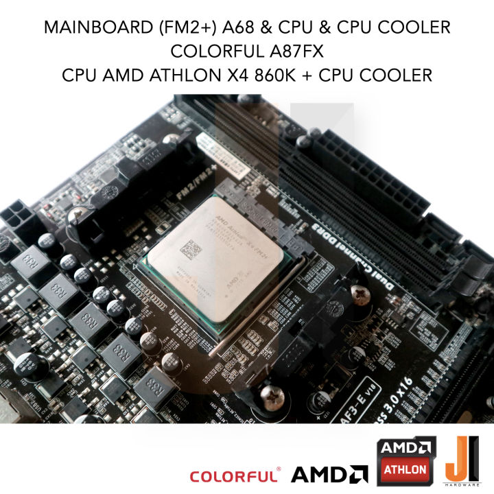 ชุดสุดคุ้ม-mainboard-a87fx-fm2-a68-amd-athlon-x4-860k-with-cpu-cooler-3-7-4-0-ghz-4-cores-4-threads-95-watts-สินค้ามือสองสภาพดีมีฝาหลังมีการรับประกัน