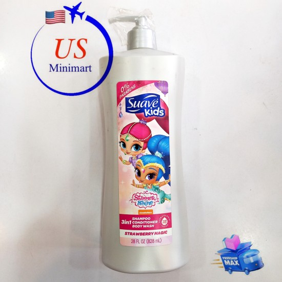 Suave kids 3in1 strawberry magic 828ml - us minimart - ảnh sản phẩm 1