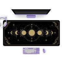 【 Cw】extra Large Kawaii Purple Gaming Mouse Pad Moon Phase Magic Celestia XXL โต๊ะกันน้ำ Nonslip แล็ปท็อปโต๊ะอุปกรณ์เสริม