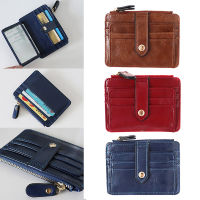 2021 Cute Simple Women Purse PU Leather Zipper Coin Pouch Short Wallet Casual Card Holder Billfold 6 Colors Mini Card Holder