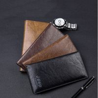 Business High Quality Brown Function Pocket Male Purse Clutch Long Bifold Wallet Men Wallets Card Holders Coin Purse