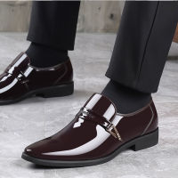 Spot parcel postnpx004 mens formal leather business shoes simple fashion mens shoes breathable leather shoes for formal occasions