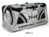 Twins Special Gym Bag BAG-2 Gray Boxing Equipment Large Water proof Nylon กระเป๋ายิมทวินส์ สเปเชียล สำหรับใส่อุปกรณ์มวย และ อุปกรณ์กีฬาอื่นๆ ป้องกันน้ำ ของแท้จากโรงงาน